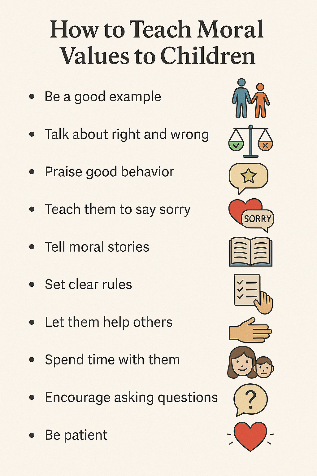 How to Teach Moral Values to Children: